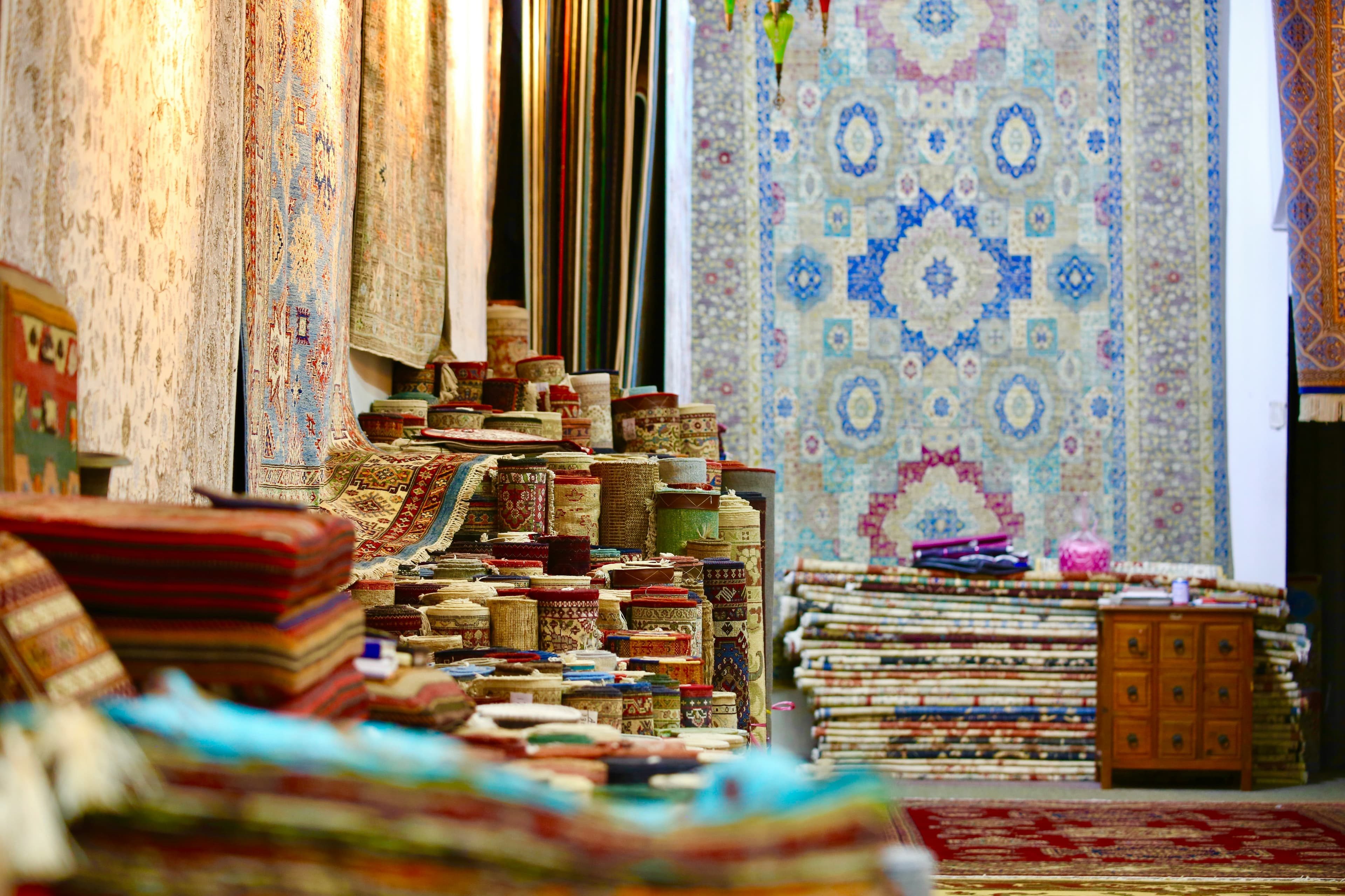 Handloom textile showroom